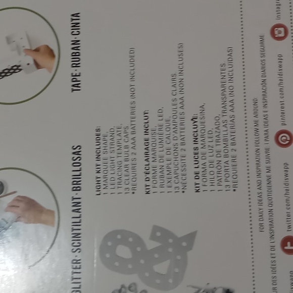 NWT BUNDLE OF 2 CHRISTMAS DIY MARQUEE KIT - Picture 4 of 12